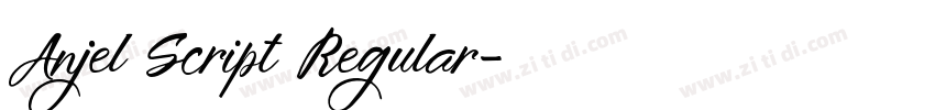 Anjel Script Regular字体转换 Anjel Script Regular字体转换